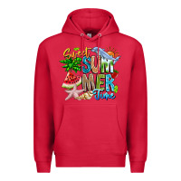 Cardinal summer time Premium Hoodie - CowhideDigitalArt