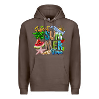 Coffee summer time Premium Hoodie - CowhideDigitalArt