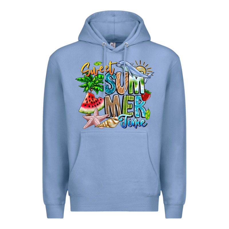 Summer Time Premium Hoodie by CowhideDigitalArt | Teevron