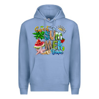 Colony Blue summer time Premium Hoodie - CowhideDigitalArt