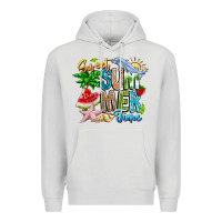 Dove Grey summer time Premium Hoodie - CowhideDigitalArt