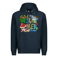 Navy summer time Premium Hoodie - CowhideDigitalArt