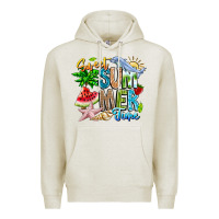 Oatmeal Heather summer time Premium Hoodie - CowhideDigitalArt