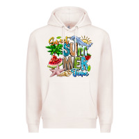 Pale Pink summer time Premium Hoodie - CowhideDigitalArt