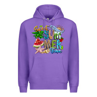 Purple summer time Premium Hoodie - CowhideDigitalArt