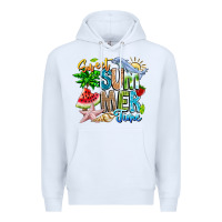 White summer time Premium Hoodie - CowhideDigitalArt