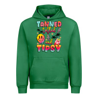 Emerald tanned tattled and tipsy Urban Hoodie - JahusDesignShop