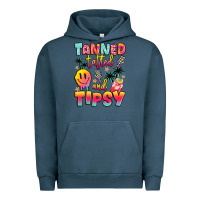Pigment Midnight Navy tanned tattled and tipsy Urban Hoodie - JahusDesignShop
