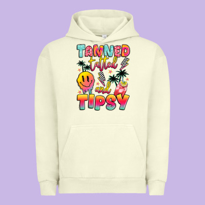Tanned Tattled And Tipsy Urban Hoodie Designed By Jahusdesignshop