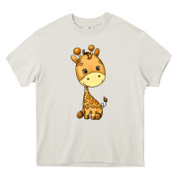 Cream giraffe Heavy Core Tee - texasbilliewilder