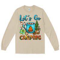 Mushroom Let's Go Camping Coffee Mug Long Sleeve Tee - FaDigitalArtStudio