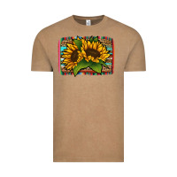 Vintage Coffee sunflower serape leopard background Vintage Tee - Jasminsmagicworld
