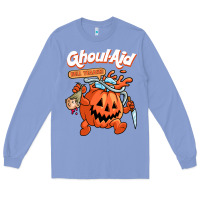 Colony Blue cool ghoul aid funny ghoul pumpkin cute meme halloween t shirt Long Sleeve Tee - maiPhamDesign