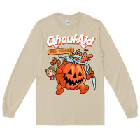 Mushroom cool ghoul aid funny ghoul pumpkin cute meme halloween t shirt Long Sleeve Tee - maiPhamDesign