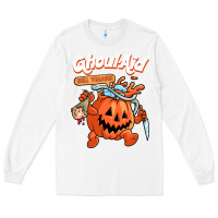White cool ghoul aid funny ghoul pumpkin cute meme halloween t shirt Long Sleeve Tee - maiPhamDesign