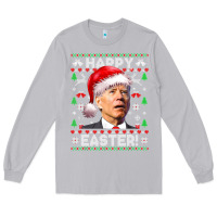 Moon Dust Santa Joe Biden Happy Easter Ugly Christmas Long Sleeve Tee - maiPhamDesign