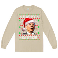 Mushroom Santa Joe Biden Happy Easter Ugly Christmas Long Sleeve Tee - maiPhamDesign
