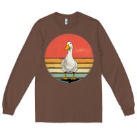 Chestnut Retro Vintage Duck Long Sleeve Tee - maiPhamDesign