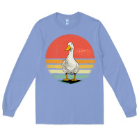 Colony Blue Retro Vintage Duck Long Sleeve Tee - maiPhamDesign