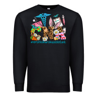 Black easter cna certified nursing assistant Premium Sweatshirt - AdoDesignShop