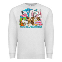 Oatmeal Heather easter cna certified nursing assistant Premium Sweatshirt - AdoDesignShop