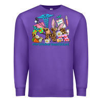Purple easter cna certified nursing assistant Premium Sweatshirt - AdoDesignShop
