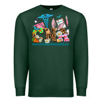 Sports Green easter cna certified nursing assistant Premium Sweatshirt - AdoDesignShop