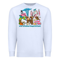 White easter cna certified nursing assistant Premium Sweatshirt - AdoDesignShop