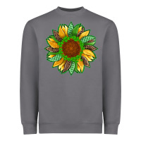 Storm st patricks sunflower with leopard  shamrock and glitter Heavyweight Sweatshirt - Artiststas