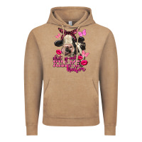 Vintage Coffee Valentine's Day shut up and kiss me Holstein Cow Vintage Hoodie - FaDigitalArtStudio