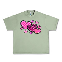 Oil Green love hearts Urban Heavy Tee - OliviaCreatesArt