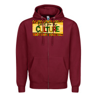 Burgundy do it for the culture license plate Zipper Hoodie - BarkalooDesign