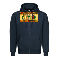 Navy do it for the culture license plate Zipper Hoodie - BarkalooDesign