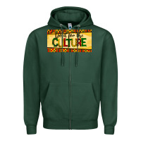 Sports Green do it for the culture license plate Zipper Hoodie - BarkalooDesign