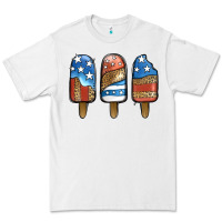 White patriotic leopard popsicles Premium Tee - Jasminsmagicworld