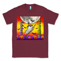 Burgundy happy halloween Classic Tee - TumblerDesignByShophia