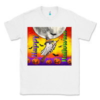 White happy halloween Classic Tee - TumblerDesignByShophia