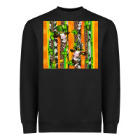 Black st patricks cow and shamrock with cowhide Heavyweight Sweatshirt - Artiststas
