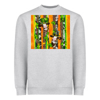 St Patricks Cow And Shamrock With Cowhide Heavyweight Sweatshirt | Teevron