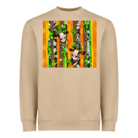 Mushroom st patricks cow and shamrock with cowhide Heavyweight Sweatshirt - Artiststas
