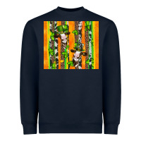 Navy st patricks cow and shamrock with cowhide Heavyweight Sweatshirt - Artiststas