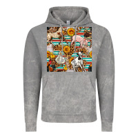 Cloud Rock Western Leopard Farm Animals Seamless Pattern Vintage Hoodie - FaDigitalArtStudio