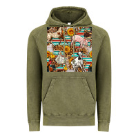 Vintage Olive Western Leopard Farm Animals Seamless Pattern Vintage Hoodie - FaDigitalArtStudio