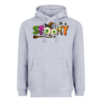 Heather Grey spooky Heavyweight Hoodie - AdoDesignShop