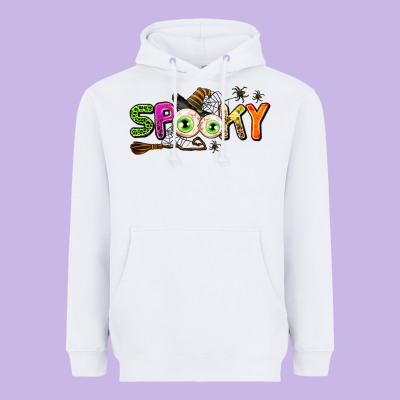 Spooky Heavyweight Hoodie Designed By Adodesignshop
