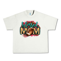 Pistachio blessed american football mom lightbulb letters Urban Heavy Tee - OliviaCreatesArt