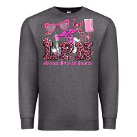 Charcoal Heather valentines day lpn licensed practical nurse Premium Sweatshirt - AdoDesignShop
