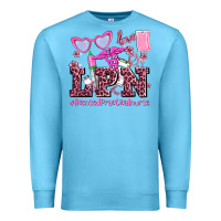 Ocean Blue valentines day lpn licensed practical nurse Premium Sweatshirt - AdoDesignShop