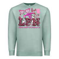 Seafoam valentines day lpn licensed practical nurse Premium Sweatshirt - AdoDesignShop