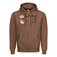 Chestnut but first coffee Zipper Hoodie - BarkalooDesign